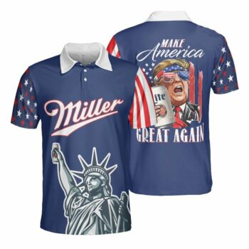 Miller Lite Make America Great Again Polo Shirt