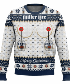 Miller Lite Merry Christmas Ugly Sweater