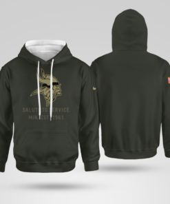 Minnesota Vikings Forest Green 2025 Salute to Service Shirt