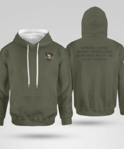 Minnesota Vikings Olive 2025 Salute to Service Hoodie