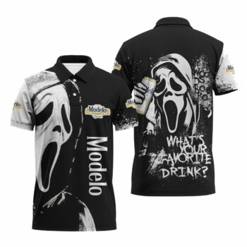 Modelo Ghostface Scream Polo Shirt