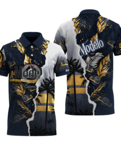 Modelo Tropical Torn Paper Polo Shirt