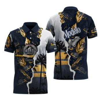 Modelo Tropical Torn Paper Polo Shirt