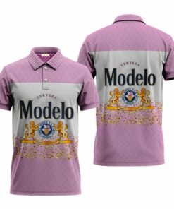 Colorful Modelo Series Pink Polo Shirt