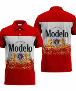 Colorful Modelo Series Red Polo Shirt