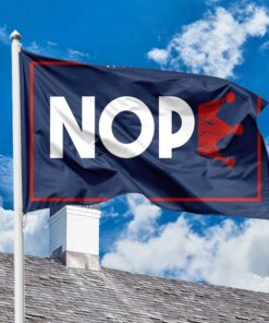 NOPE-No Kings In America Protest House Flag