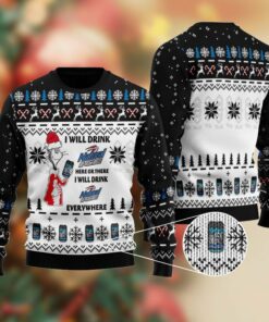 Natural Ice Cat Hat Will Drink Everywhere Ugly Sweater