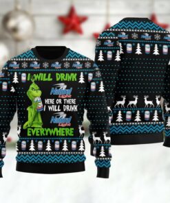 Natural Light Grinch Will Drink Everywhere Ugly Sweater