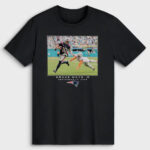 New England Patriots Drake Maye Black Flash Features Week 2 T-Shirt