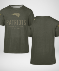 New England Patriots Forest Green 2025 Salute to Service Shirt