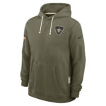 New Orleans Saints Olive 2025 Salute to Service Hoodie