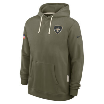 New Orleans Saints Olive 2025 Salute to Service Hoodie