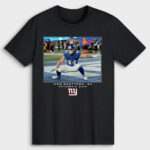 New York Giants Cam Skattebo Black Football League Flash Features Week 6 T-Shirt