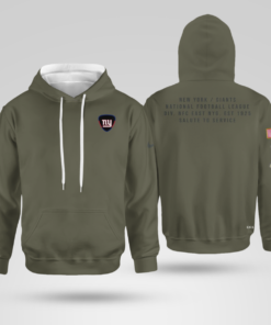 New York Giants Olive 2025 Salute to Service Hoodie
