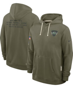 New York Jets Olive 2025 Salute to Service Hoodie