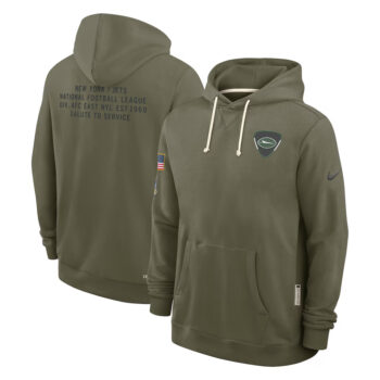 New York Jets Olive 2025 Salute to Service Hoodie