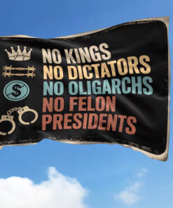 No Kings No Dictators No Obligarchs House Flag