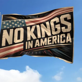 No Kings Since 1776 House Flag