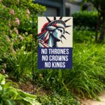 No Thrones No Crowns No Kings in America House Flag