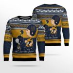 Notre Dame Fighting Irish Snoopy Lover Ugly Christmas Sweater mockup