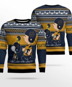 Notre Dame Fighting Irish Snoopy Lover Ugly Christmas Sweater
