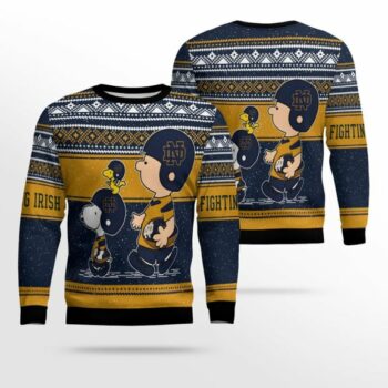 Notre Dame Fighting Irish Snoopy Lover Ugly Christmas Sweater