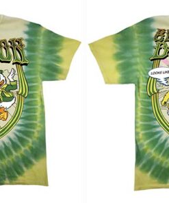 Oregon Ducks Grateful Dead 26 Yellow Bear & Mascot Tie-Dye T-Shirt