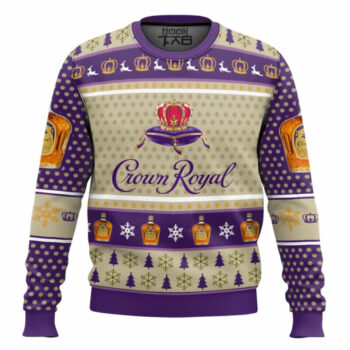 Seagram’s Crown Royal Whisky Ugly Christmas Sweater