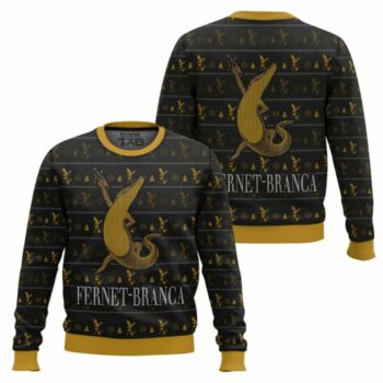 Fernet-Branca Crocodile Ugly Christmas Sweater