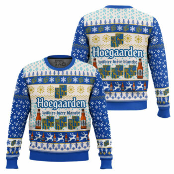 Hoegaarden Beer Ugly Christmas Sweater