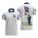 Pabst Blue Ribbon Donald Trump Golf Polo Shirt