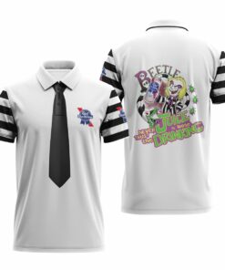 Pabst Blue Ribbon Is Beetlejuice Drink Polo Shirt