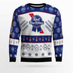 Pabst Blue Ribbon Xmas Ugly Sweater