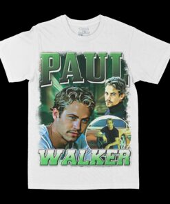 Paul Walker Green Graphic T-Shirt