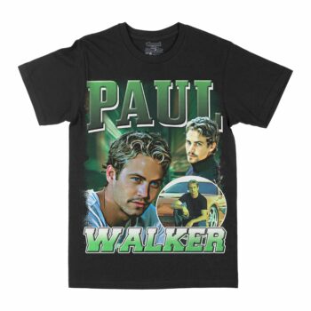 Paul Walker Green Graphic T-Shirt