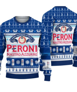 Peroni Nastro Azzurro Beer Christmas Ugly Sweater