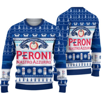 Peroni Nastro Azzurro Beer Christmas Ugly Sweater