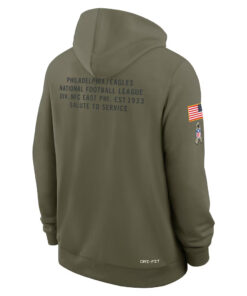 Philadelphia Eagles Olive 2025 Salute to Service Hoodie
