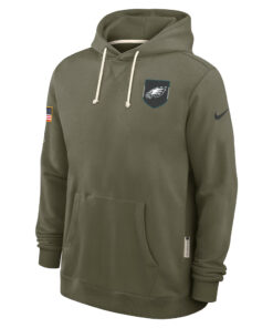 Philadelphia Eagles Olive 2025 Salute to Service Hoodie