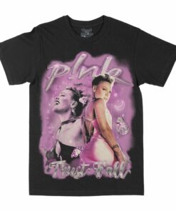 Pink "Trust Fall" Graphic T-Shirt