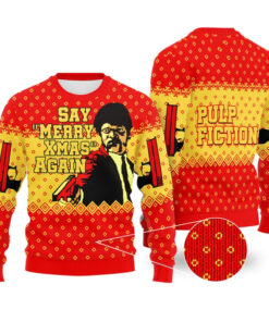 Pulp Fiction Ugly Christmas Sweater