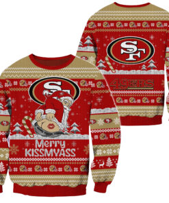 San Francisco 49Ers Merrykissmyass Funny Santa Claus Ugly Christmas Sweater