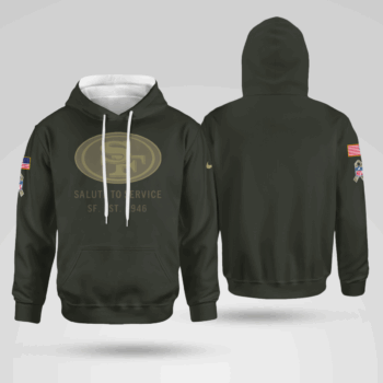 San Francisco 49ers Forest Green 2025 Salute to Service Shirt