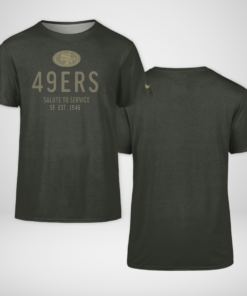 San Francisco 49ers Forest Green 2025 Salute to Service Shirt