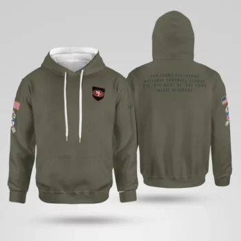 San Francisco 49ers Olive 2025 Salute to Service Shirt