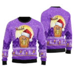 Santa Claus Sleigh Crown Royal Ugly Sweater