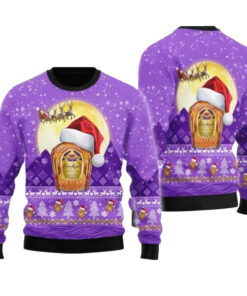 Santa Claus Sleigh Crown Royal Ugly Sweater
