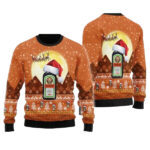 Santa Claus Sleigh Jagermeister Ugly Sweater 1 Santa Claus Sleigh Jagermeister Ugly Sweater