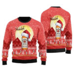 Santa Claus Sleigh Jim Beam Ugly Sweater
