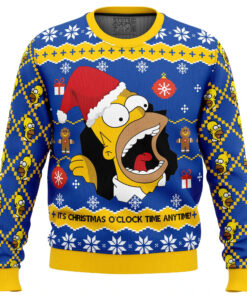 Santa Homer The Simpsons Ugly Christmas Sweater
